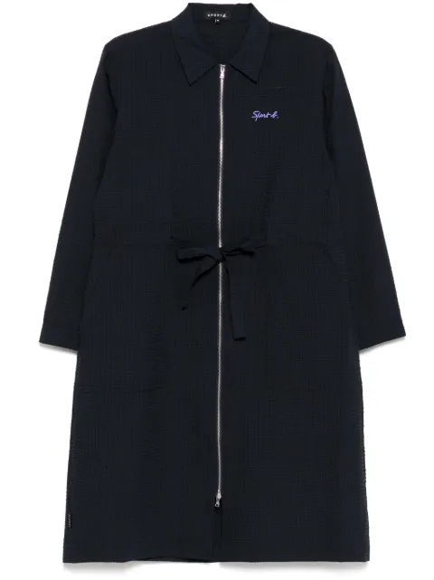 SPORT b. by agnès b. seersucker shirt dress Blue R481QT1E
