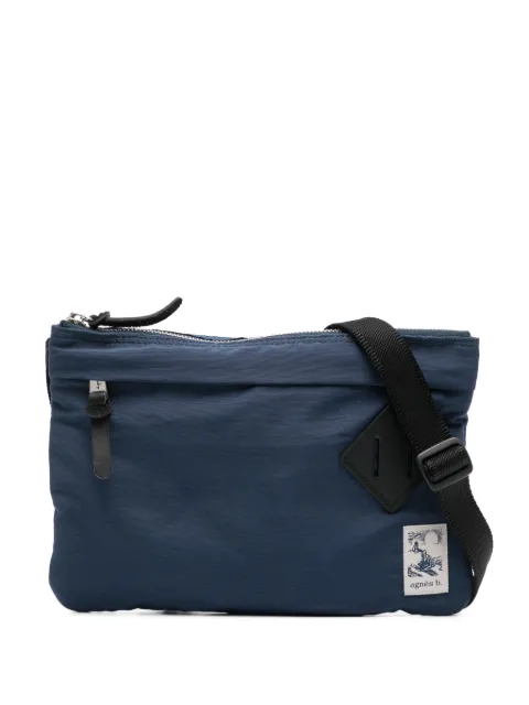 agnès b. canvas messenger bag Blue P673VTI0