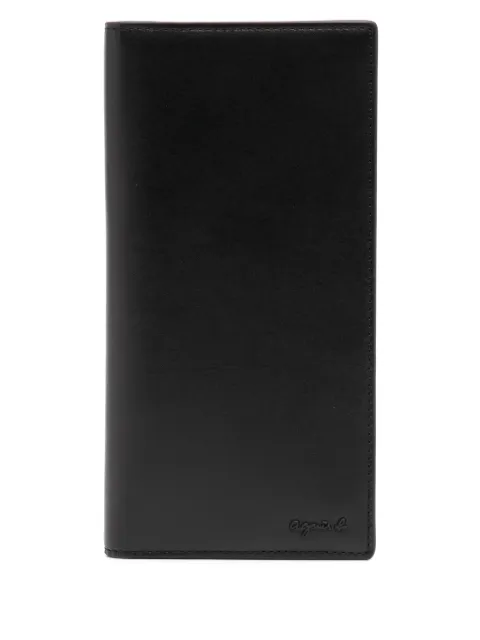 agnès b. leather long wallet Black P689VCX8