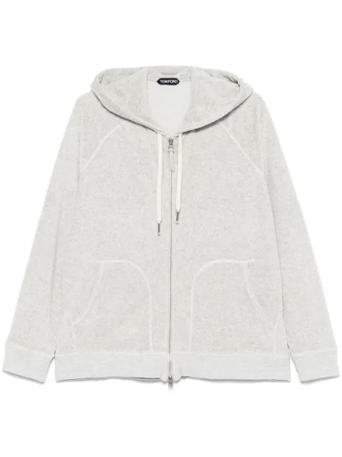 TOM FORD terry hoodie Grey JDL002JMC053S25