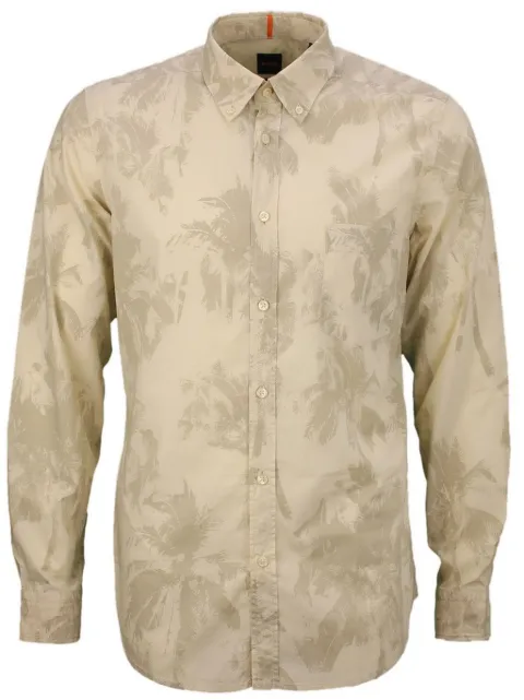 BOSS patterned shirt Neutrals 50531207