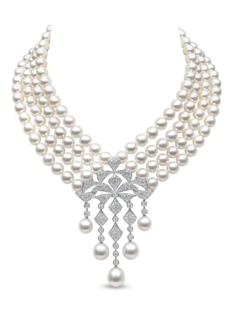 Yoko London 18K white gold pearl and diamond necklace Silver Q2427NLET