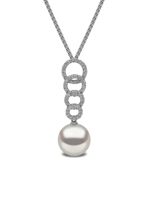 Yoko London 18kt white gold freshwater-pearl and diamond pendant Silver PW0011708CDLHX
