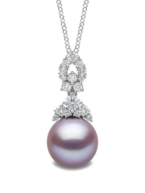 Yoko London 18kt white gold Duchess freshwater-pearl and diamond pendant Silver QYP23847FN