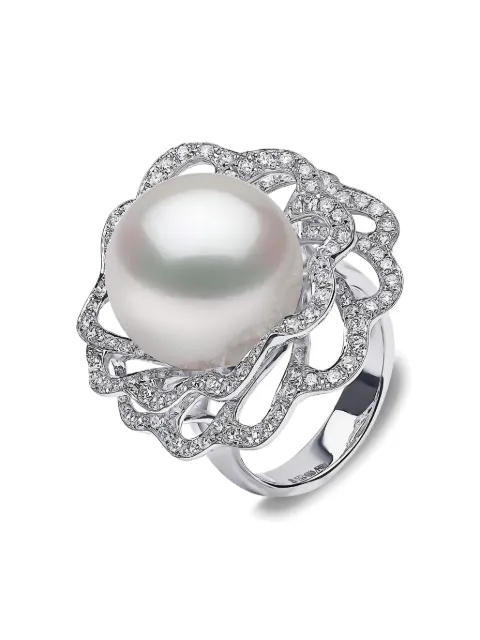 Yoko London 18K white gold South Sea-pearl and diamond ring Silver QYR1635701