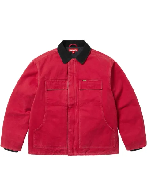 Supreme Old English Canvas "SS 25 - Red" work jacket Red SU25063