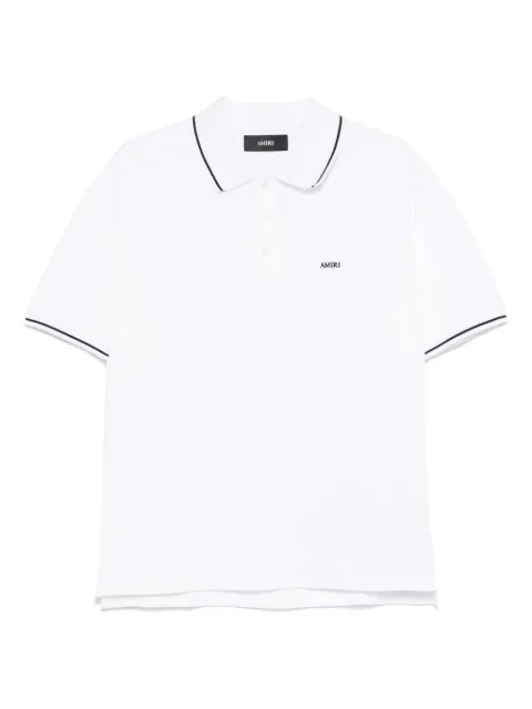 AMIRI cotton polo shirt White AMJYPO1018