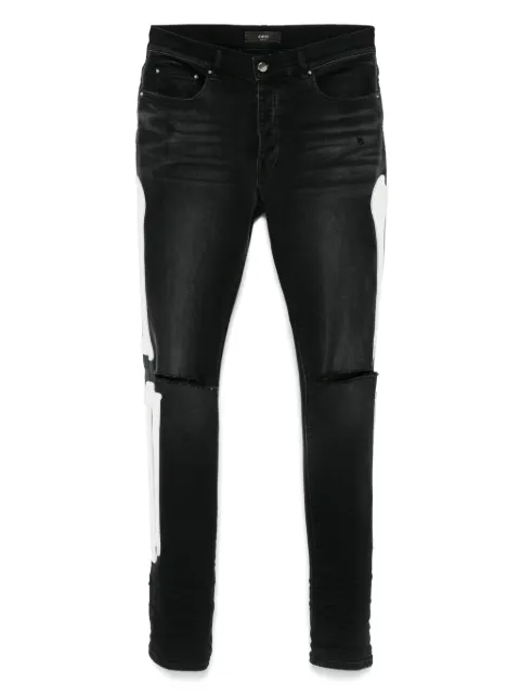 AMIRI bones slash jeans Black AMDNSY1157