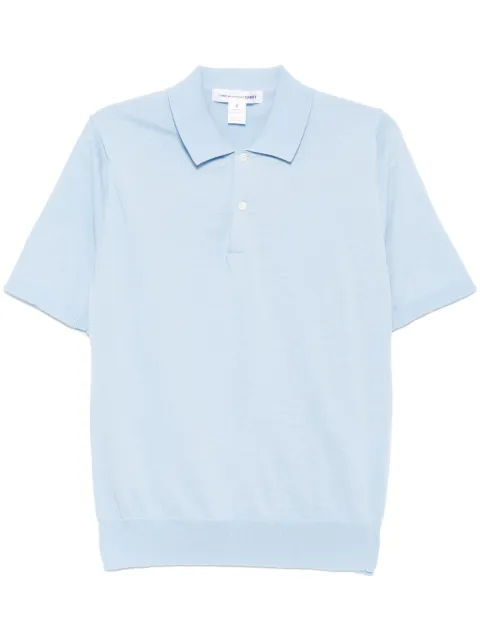 Comme Des Garçons Shirt knitted polo shirt Blue FON007S252
