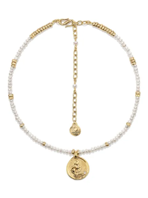 Goossens Astro Aquarius Pearls necklace Gold GOOP25NE25YG01