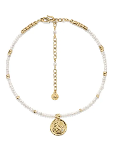 Goossens Astro Capricorn Pearls necklace Gold GOOP25NE24YG01