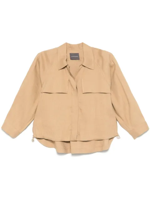 Lorena Antoniazzi lightweight shirt jacket Brown P2550CP14A3347