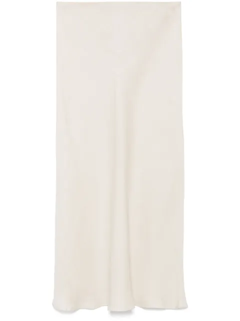 TWINSET linen maxi skirt Neutrals 251TF2014