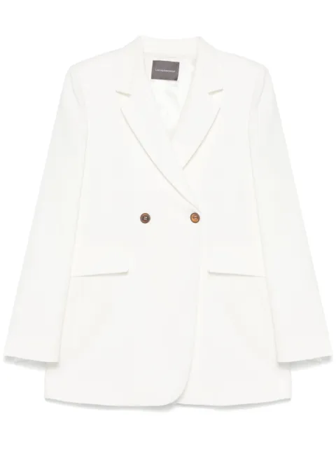 Lorena Antoniazzi herrington pattern blazer White P2543GA13A4768
