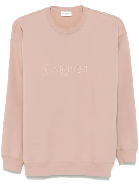 Saint Laurent logo-embroidered sweatshirt Pink 802001Y36SW