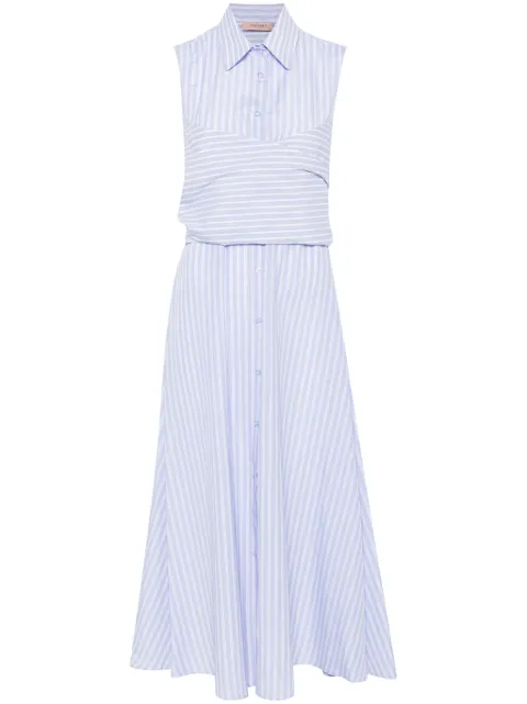 TWINSET striped midi dress Blue 251TF2050