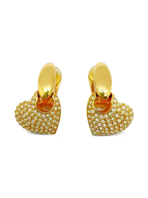 Jennifer Gibson Jewellery 1980s Heart earrings Gold JGJGROSSHRTERG