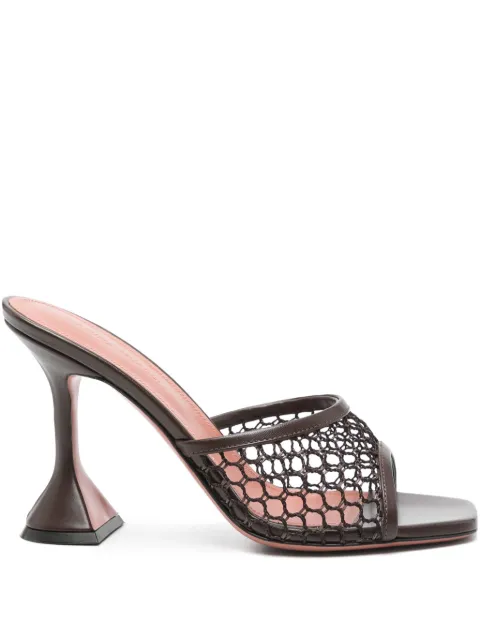 Amina Muaddi Lupita sandals Brown 13S361173LUP