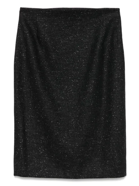 John Galliano Pre-Owned 2000s lurex-detail skirt Black HOLAGAL137