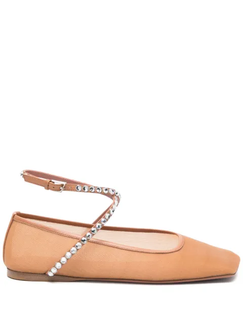 Amina Muaddi Ane ballet flats Neutrals C9S351557ANE