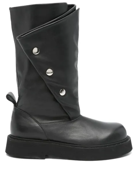 Nº21 leather boots Black 24ISP05560556