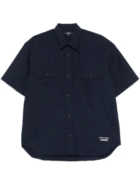 Comme des Garçons Homme logo-embroidered shirt Blue HOB024