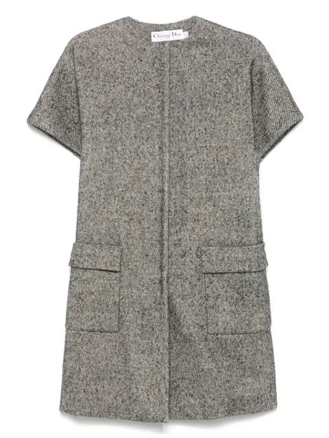 Christian Dior Pre-Owned 2010s tweed coat Black HOLADIO465