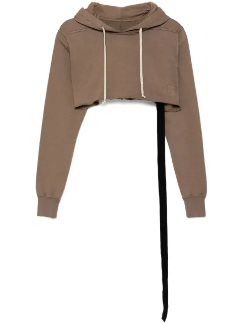 Rick Owens DRKSHDW cropped hoodie Neutrals DS01E3222FP