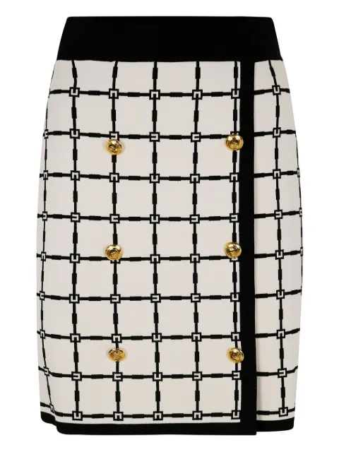 Elisabetta Franchi jacquard skirt White GK10B51E2
