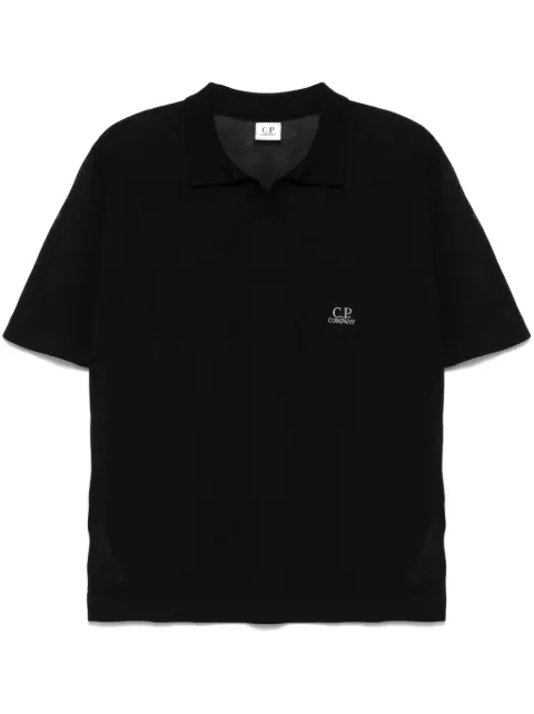 C.P. Company logo-embroidered T-shirt Black 18CMKN189A110083A