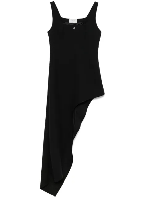 Coperni one-leg tailored midi dress Black COPR155F3004