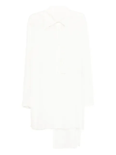 Yohji Yamamoto double layer-collar shirt Neutrals HPB32234