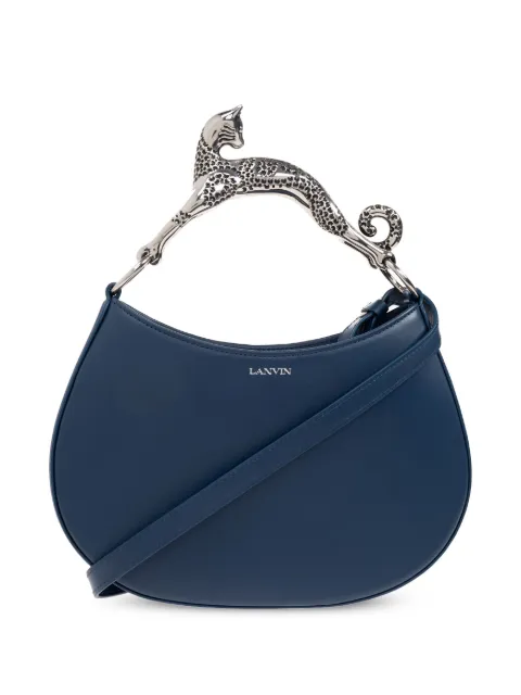 Lanvin cat-handle leather tote bag Blue LWBGSHC1NAPAA21
