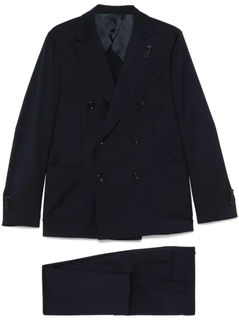 Lardini virgin-wool suit Blue ES425AEESIF64416