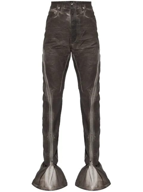 Rick Owens DRKSHDW flared jeans Brown DS01E3301SCF