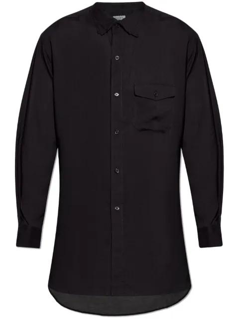 Yohji Yamamoto layered-collar shirt Black HPB14200