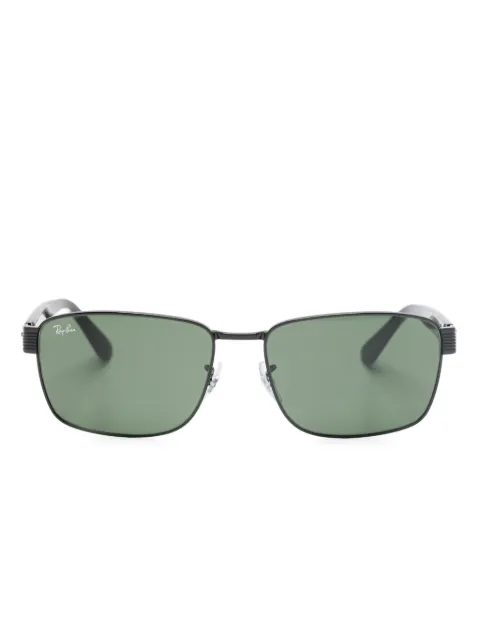 Ray-Ban rectangle-frame sunglasses Black RB3750