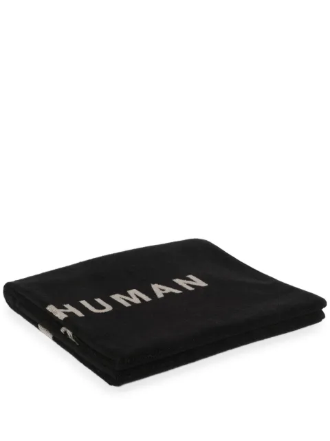 Rick Owens text-print beach towel Black RH0000001SPO2