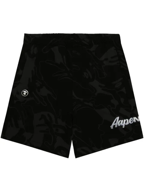 AAPE BY *A BATHING APE® cotton-blend shorts Black ASPB677XXO