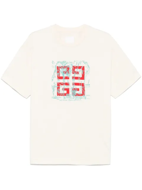 Givenchy 4G-print T-shirt Neutrals BM71MG3YQD