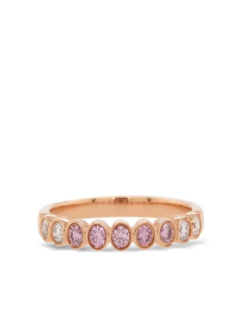 HYT Jewelry 18kt rose gold diamond ring Pink R780HR