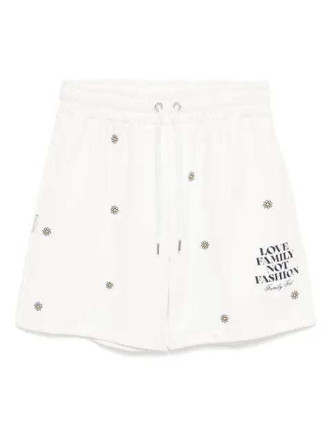 Family First logo-printed shorts White JOSS2503WH