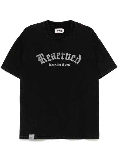 izzue printed T-shirt Black N1127S5
