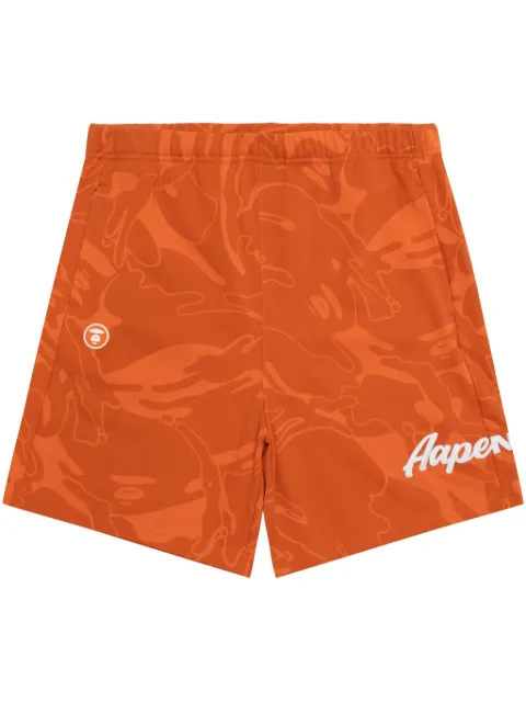 AAPE BY *A BATHING APE® cotton-blend shorts Orange ASPB677XXO