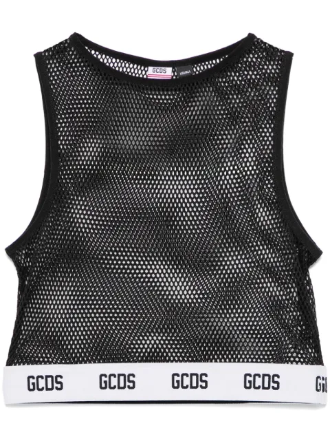 GCDS Essentials net top Black B1EW2812UW2