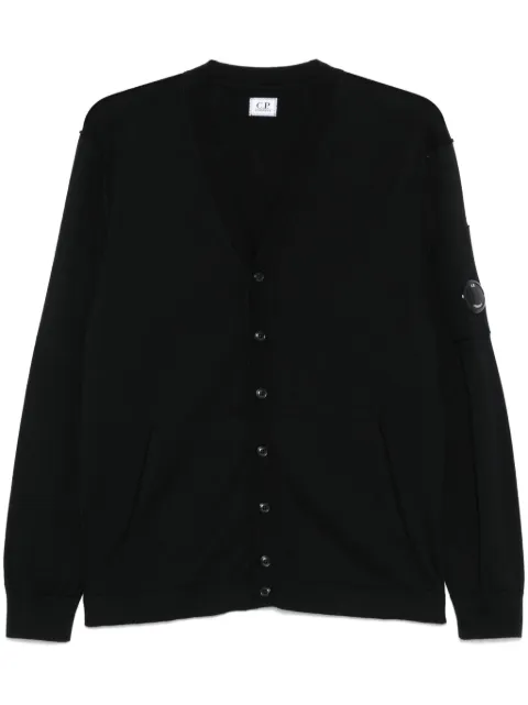 C.P. Company Lens-detail cardigan Black 18CMKN076A004037A