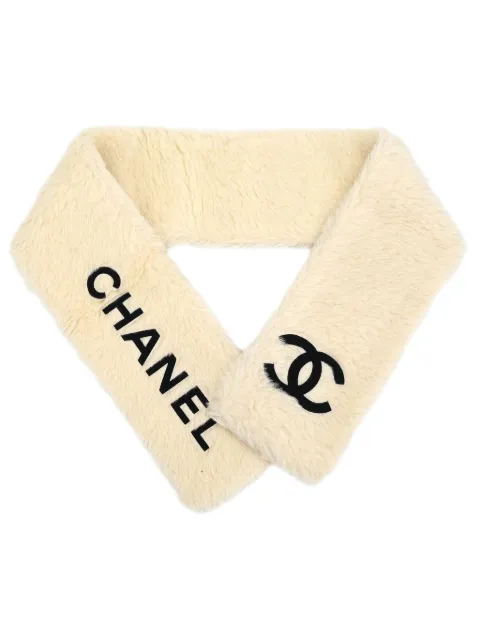 CHANEL Pre-Owned 1990-2000s CC scarf White S124257