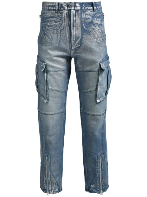BREATH logo-patch jeans Blue BR25SSP1009