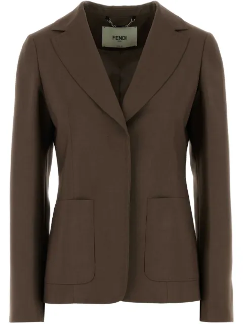 FENDI single-breasted blazer FJ7624AQ3H