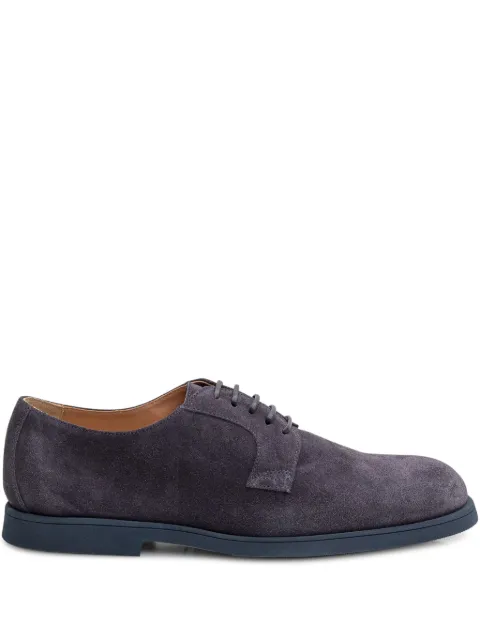 Doucal's suede Oxford shoes Grey DU3443HARSUY009BB15